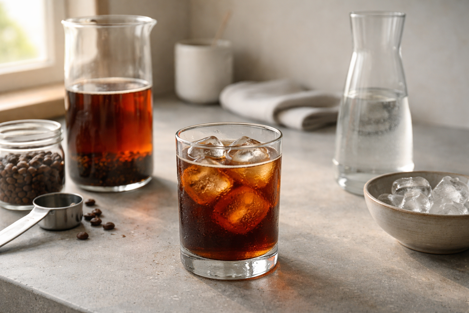 Cold brew kaffe: komplet guide til koldbryg, ratio, tid og opbevaring