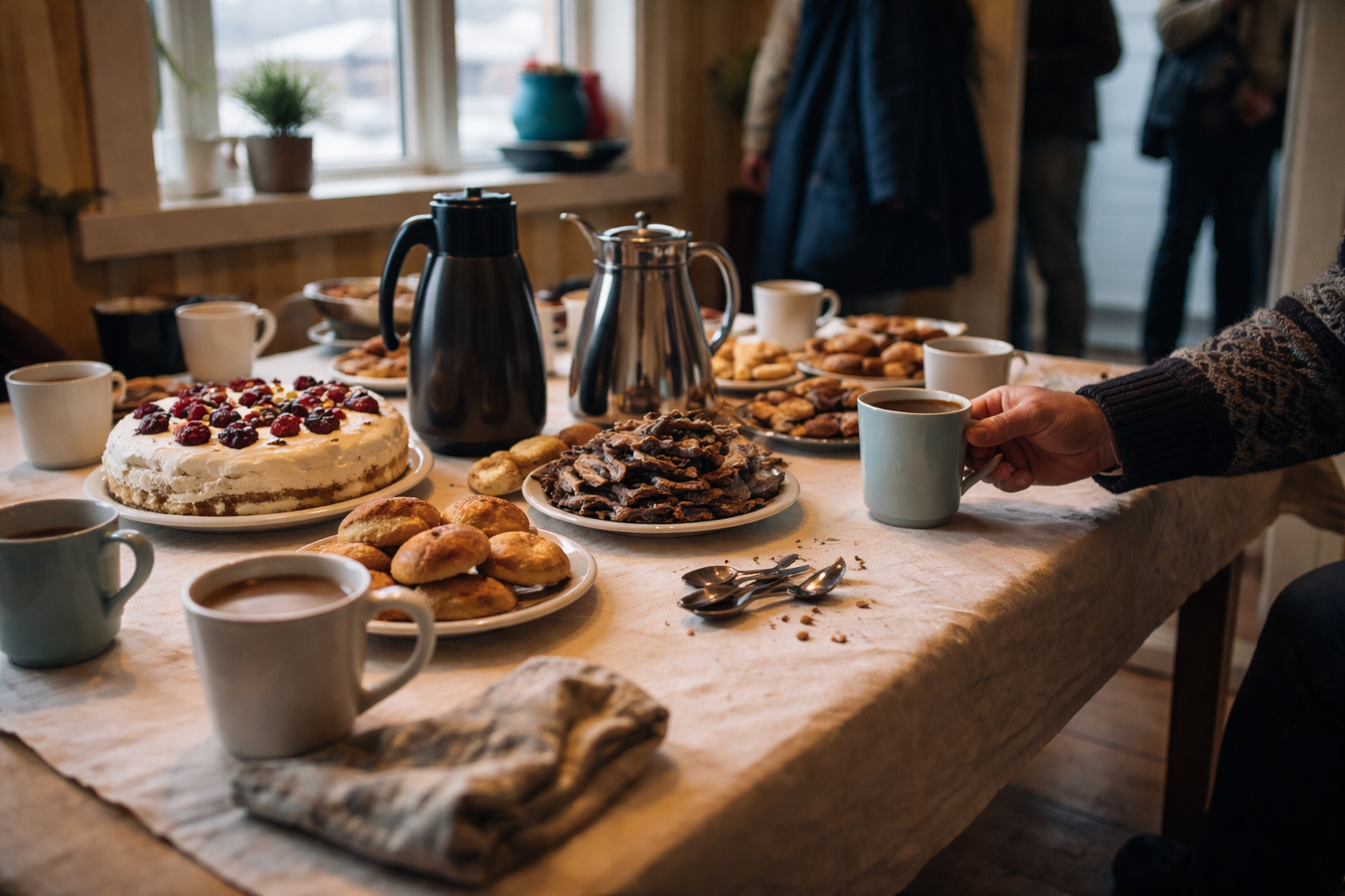 Hvad er kaffemik? Historie, tradition og sådan foregår det