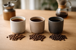 Lys, mellem eller mørkristet kaffe: smag, koffein og hvad du skal vælge