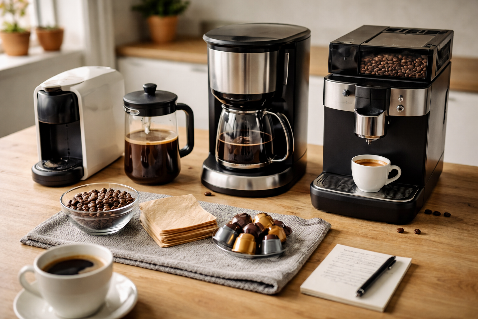 Sådan vælger du en kaffemaskine: typer, budget og hvad der betyder mest for smagen