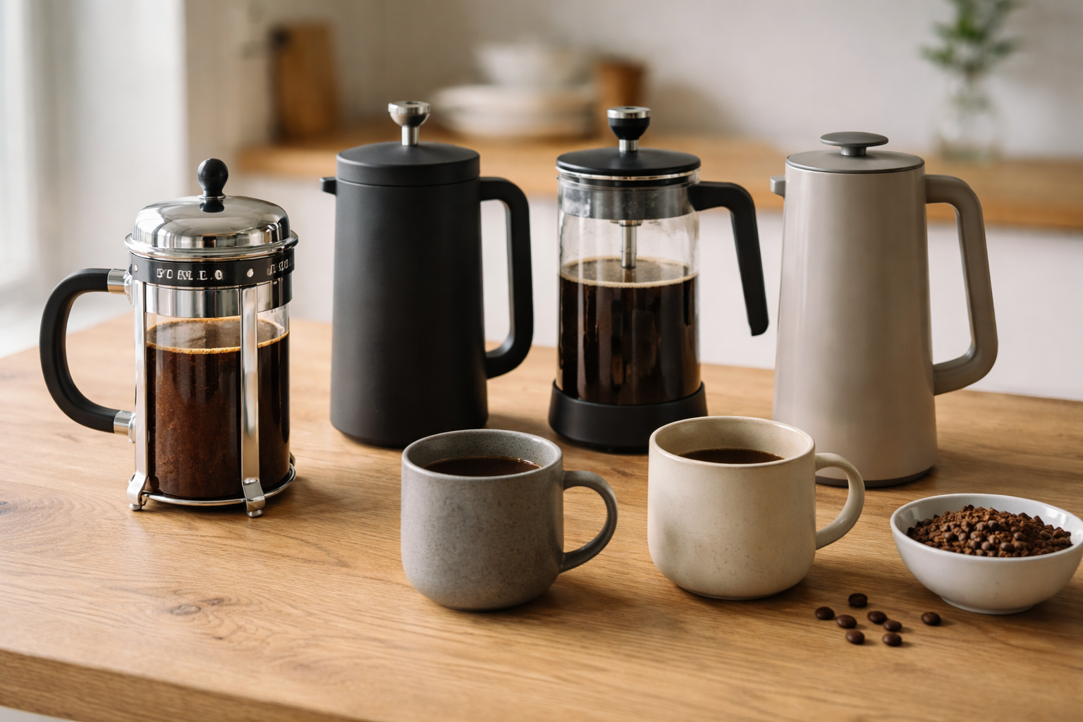 Stempelkande bedst i test: vælg den rigtige French press til dit behov