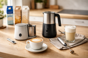 Bedste mælkeskummer 2026: Testbaseret valgguide til hverdag, latte art og plantemælk